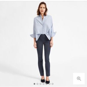 Everlane Navy side zip work ankle pant 2